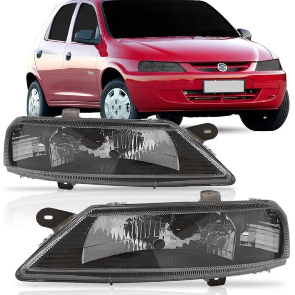 Kit Combo Celta Farol E Lanterna Celta Mascara Negra 00/06