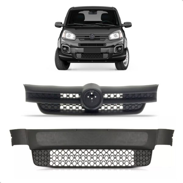 Kit Grade Uno 2017 2018 2019 Superior E Inferior Preto