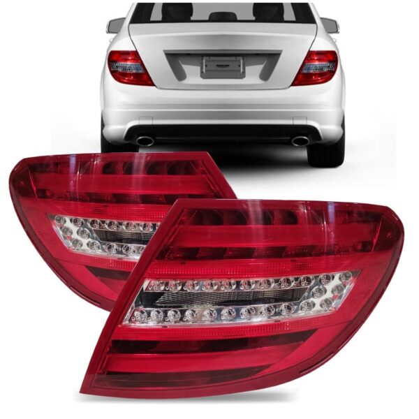 Par Lanterna Mercedes C180 C200 2008 A 2010 Bicolor C/led Bicolor