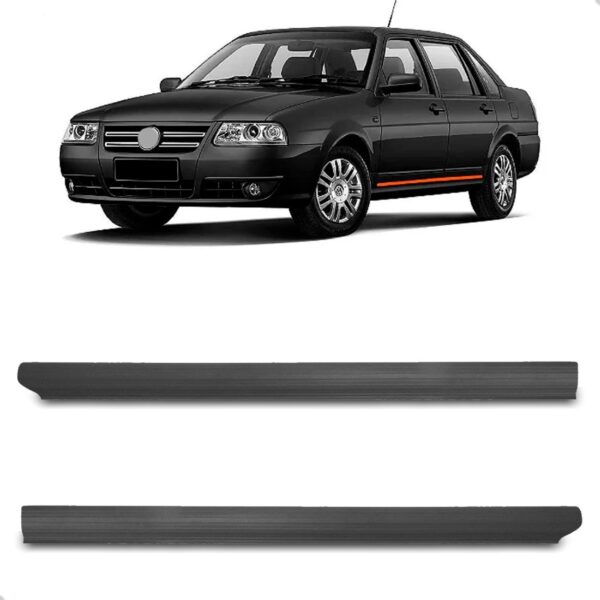 Par Soleira Para Vw Santana 2000 A 2006 Dianteira 4 Portas Preto
