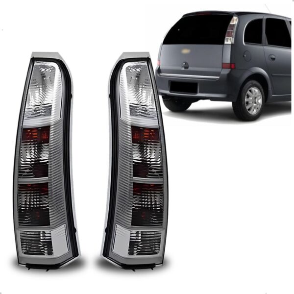 Par Sinaleira Traseira Meriva Sport Fume 04/12 Transparente Fumê