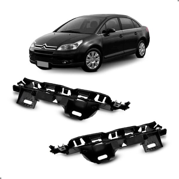 Par Suporte Guia Parachoque C4 Pallas 2007 A 2013 Dianteiro