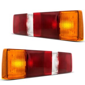 Par Sinaleira Traseira Escort 1987 A 1992 Tricolor