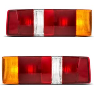 Par Sinaleira Traseira Escort 1987 A 1992 Tricolor