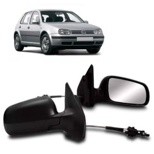 Par Retrovisor Golf Bora 2000 01 02 03 2004 Controle Base Os Dois Lados