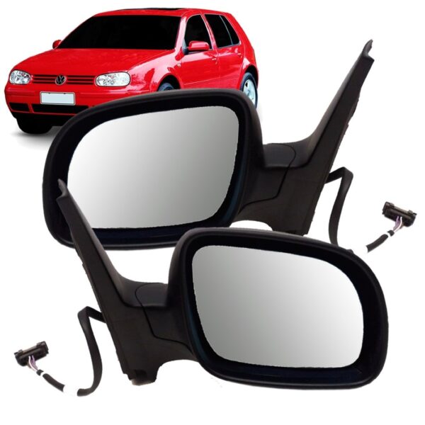 Par Retrovisor Elétrico Golf 2000 A 2006