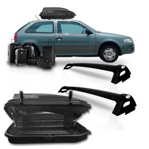 KIT RACK ALUMINIO GOL G2/G3/G4 95/08 PRETO + MALEIRO 270