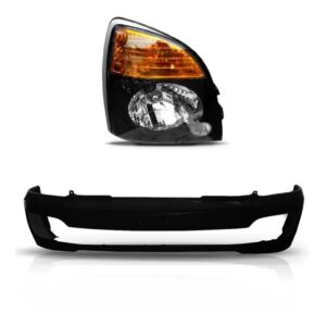 Kit Frente Para Hyundai Hr 2013 14 15 Parachoque + Farol Le Carrara