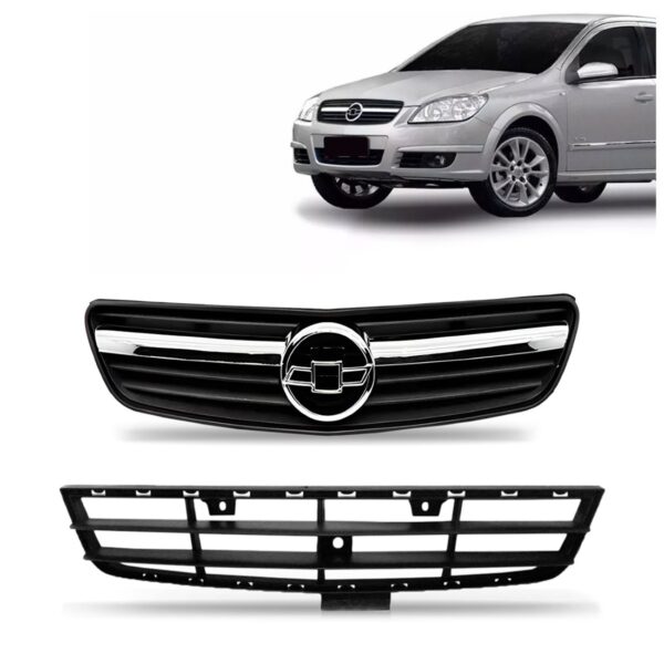 Kit Grade Vectra 2006 2007 08 Inferior + Superior Retrovex Preto Superior