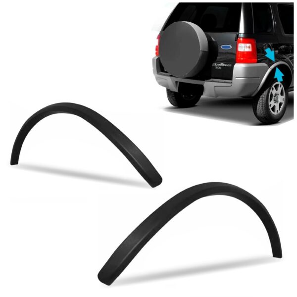 Par Moldura Paralama Traseiro Ecosport 2003 A 2007 Anterior