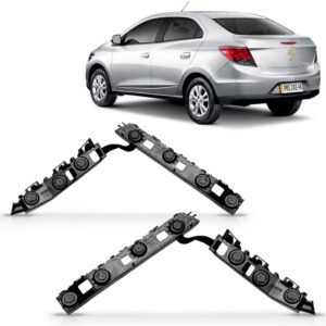 Par Suporte Guia Parachoque Traseiro Prisma 2012 A 2016