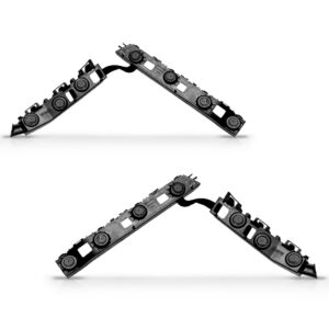 Par Suporte Guia Parachoque Traseiro Prisma 2012 A 2016