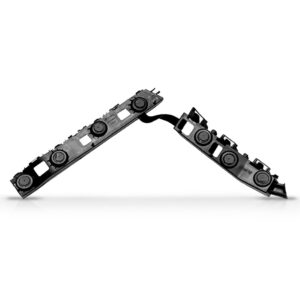 Par Suporte Guia Parachoque Traseiro Prisma 2012 A 2016