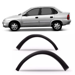 Par Moldura Paralama Dianteiro Corsa 2000 A 2008 Liso