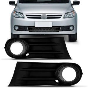 Par Moldura Farol Milha Gol G5 2010 2011 2012 2013 Com Furo Preto Ambos Os Lados