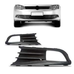 Par Moldura Farol Milha Gol G6 2013 2014 2015 2016 Com Furo Preto Ambos Lados