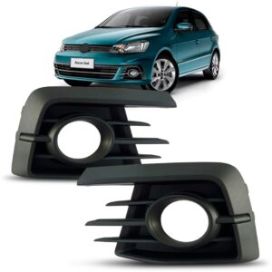 Par Moldura Farol Milha Gol G7 2016 2017 2018 2019 Com Furo Preto Ambos Os Lados