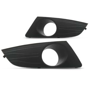 Par Moldura Farol Milha Logan 2010 11 12 13 2014 Com Furo - Preto