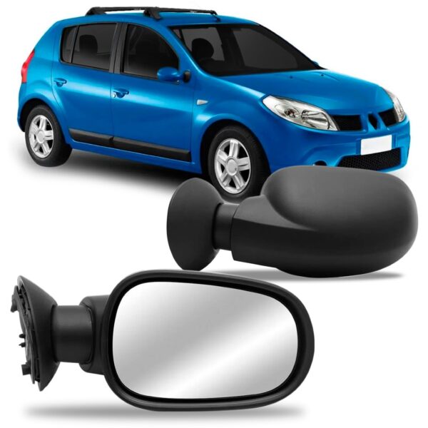 Par Retrovisor Logan Sandero 2007 08 2009 2010 Fixo Promoção