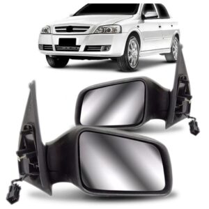 Par Retrovisor Astra 1998 A 2012 Elétrico Capa Preta