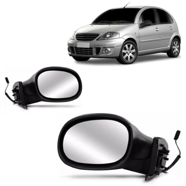 Par Retrovisor Eletrico Para Citroen C3 2003 Até 2012