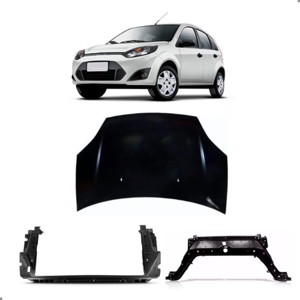Kit Frente Capo Painel Frontal Para Fiesta 2008 2009 A 2014