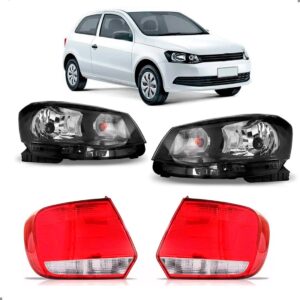 Kit Farois E Lanternas Para Gol G6 Gvi 2013 2014 2015 Ambos Lados