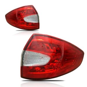 Par Lanterna Traseira Fiesta Mexicano 2011 A 2012 Sedan Ambos Lados Vermelho