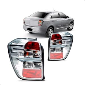 Par Sinaleira Traseira Cobalt 2012 A 2016 Cristal E Fume Ambos Lados Cristal E Fume