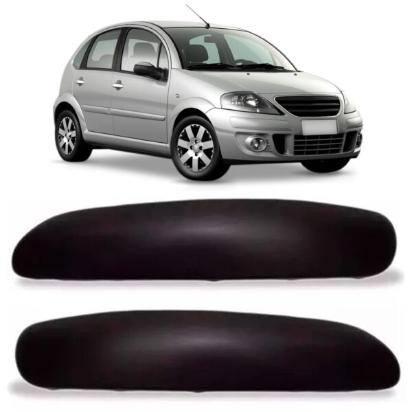 Par Moldura Parachoque Dianteiro Citroen C3 2003 A 2008