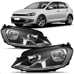 Par Farol Vw Golf 2014 A 2016 Elétrico C/ Motor S/ Xênon