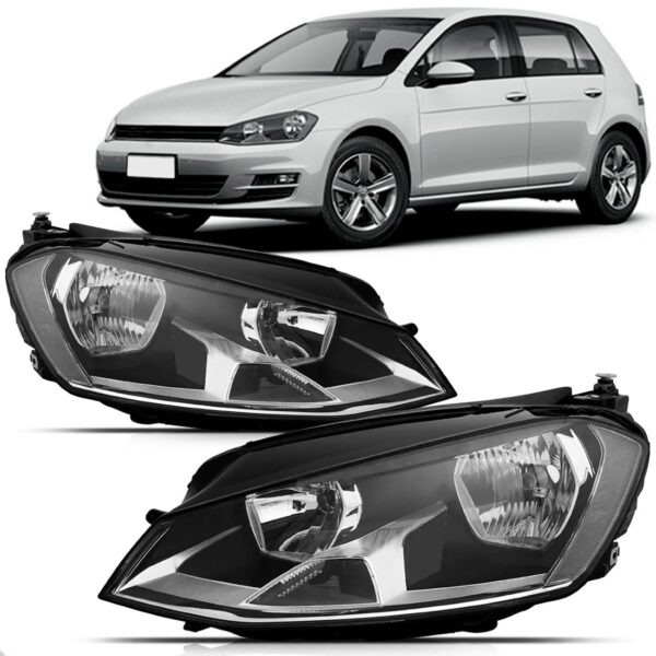 Par Farol Vw Golf 2014 A 2016 Elétrico C/ Motor S/ Xênon