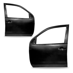 Par Porta Dianteira Hilux 05 A 15 Pick-up Sw4 Cabine Simples Dianteira Preto