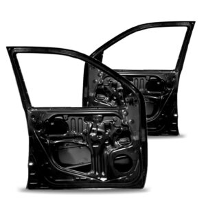 Par Porta Dianteira Hilux 05 A 15 Pick-up Sw4 Cabine Simples Dianteira Preto