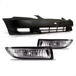 Kit Frente Parachoque Corolla 2003 2004 2005 1a Linha Preto