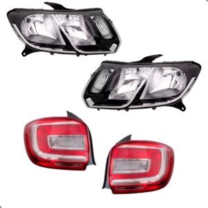 Kit Farois E Lanternas Para Logan 2014 2015 16 2017 18 2019 Ambos Lados