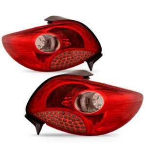 Par Lanterna Traseira Para Peugeo 207 2009 A 11 Tela Vermelh