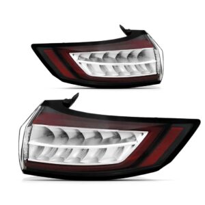 Par Lanterna Traseira Edge Titanium 2016 2017 Canto C/ Led Vermelho