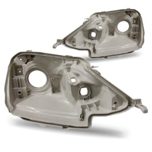 Par Carcaça Farol Toyota Etios 2013 Á 2017 Cinza.