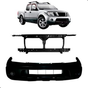 Kit Frente Frontier 2008 A 2016 Parachoque E Painel Frontal Para Pintar