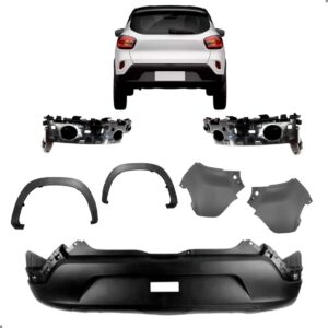 Kit Parachoque Traseiro Para Kwid 2017 18 19 20 21 2022