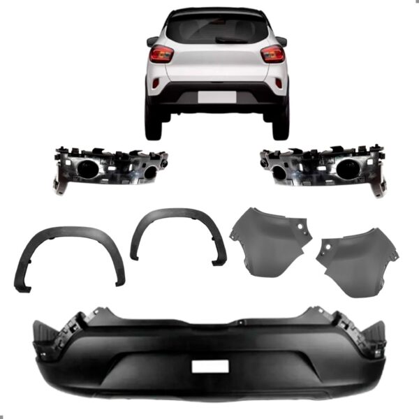 Kit Parachoque Traseiro Para Kwid 2017 18 19 20 21 2022
