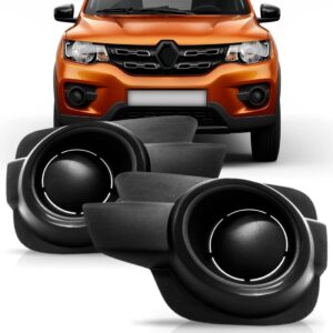 PAR MOLDURA MILHA KWID 2017 A 2019 S/ FURO