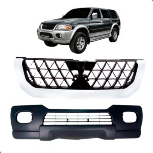 Kit Frente Pajero Sport 2000 A 2005 Parachoque E Grade Kit