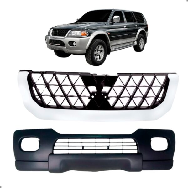 Kit Frente Pajero Sport 2000 A 2005 Parachoque E Grade Kit