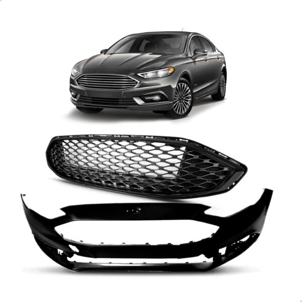 Envolvente Para Ford Fusion 2017 2018 2019 C/ Grade Colmeia Preto