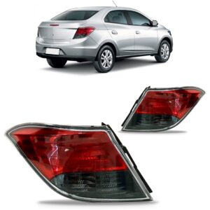 Par Lanterna Traseira Prisma 2013 2014 2015 2016 Fumê Direito