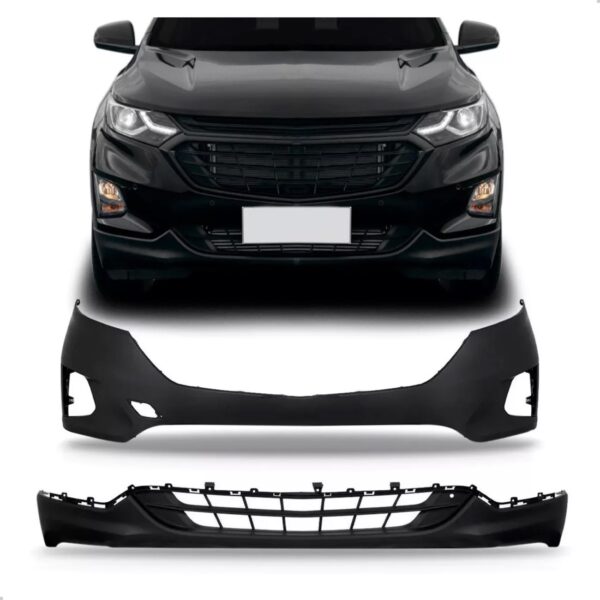 Parachoque Para Chevrolet Equinox 18 A 22 Superior Inferior Preto
