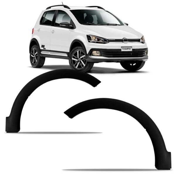 Par Moldura Paralama Dianteiro Crossfox 2015 A 2021 Preto