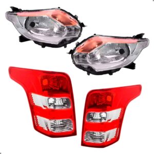 Kit L200 Triton 2017 A 2025 Farol Pisca Âmbar E Par Lanterna Ambos Lados